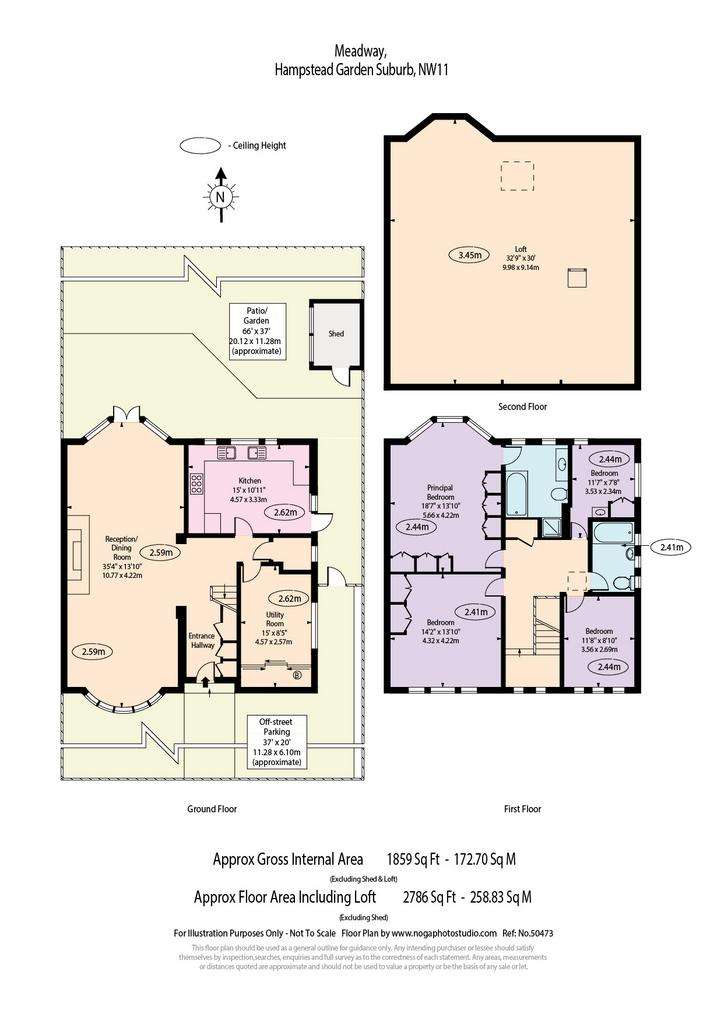 4 bedroom semi-detached house for sale - floorplan