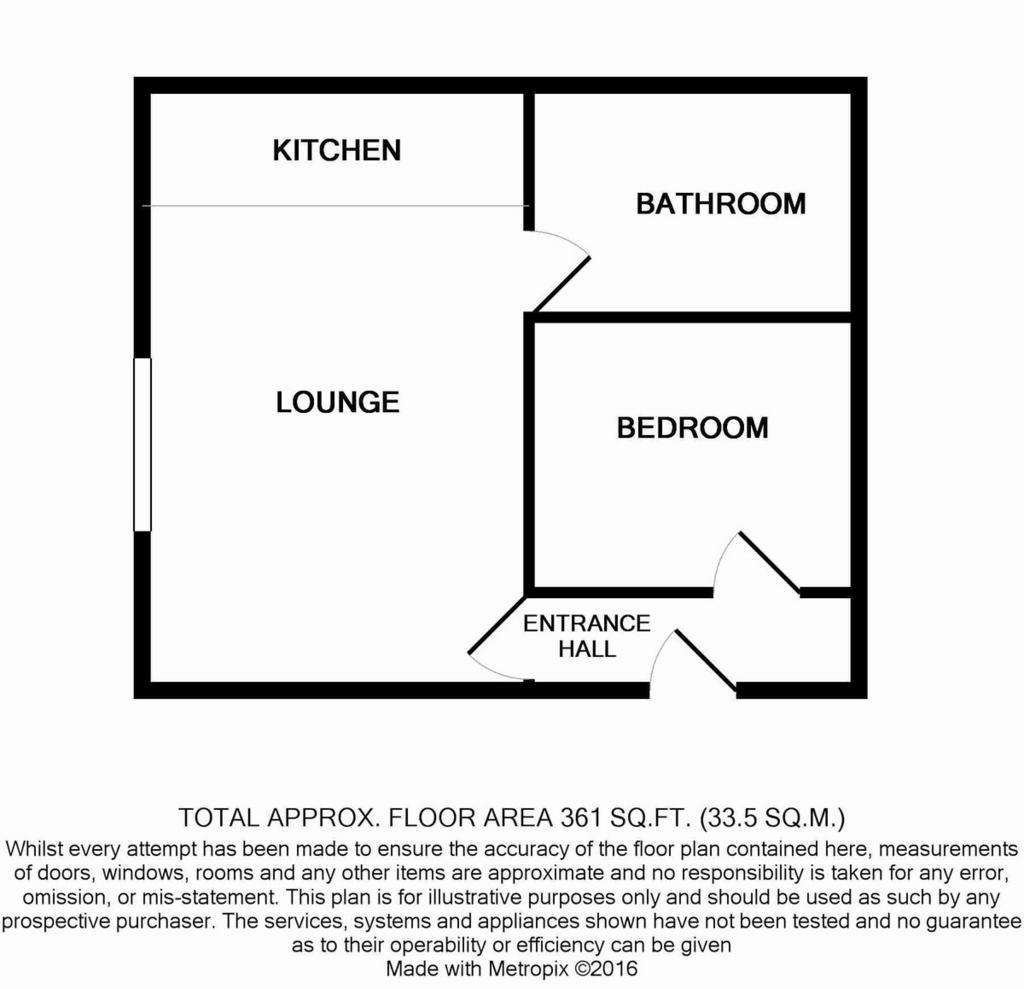 1 bedroom flat to rent - floorplan