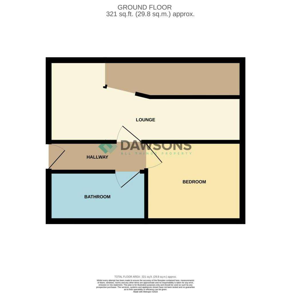 1 bedroom flat to rent - floorplan