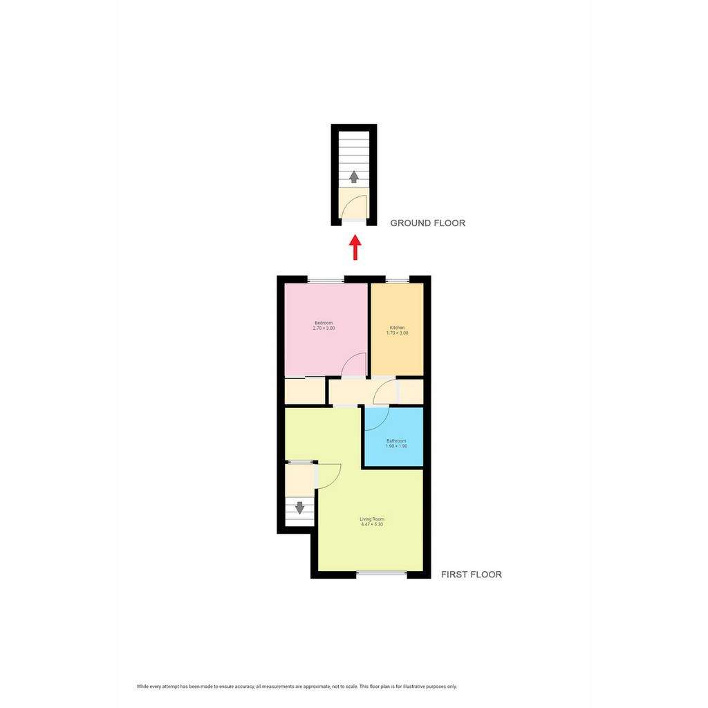 1 bedroom flat for sale - floorplan