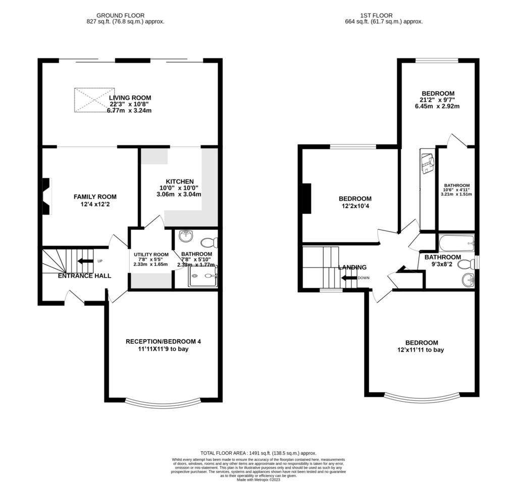 4 bedroom semi-detached house for sale - floorplan