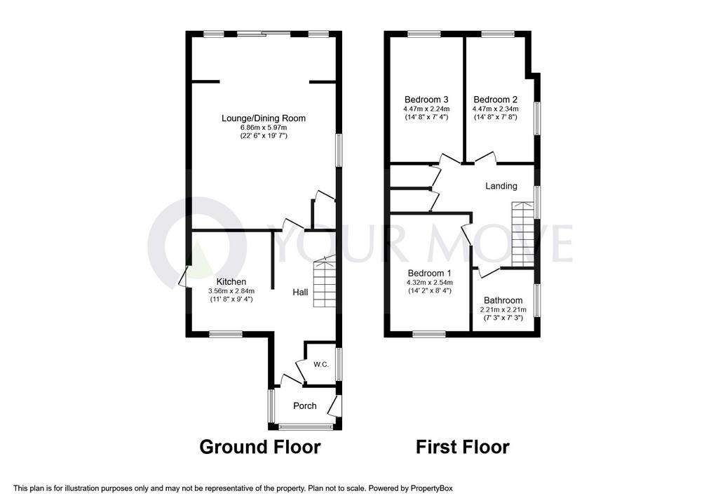 3 bedroom detached house for sale - floorplan