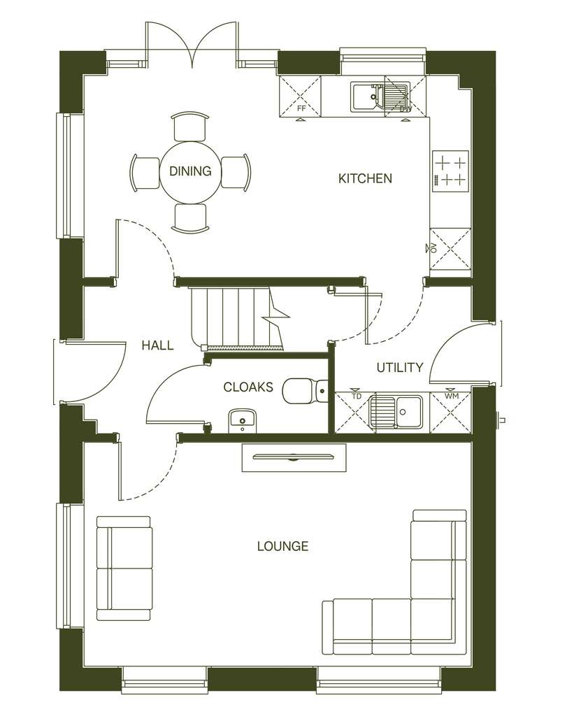 3 bedroom detached house for sale - floorplan