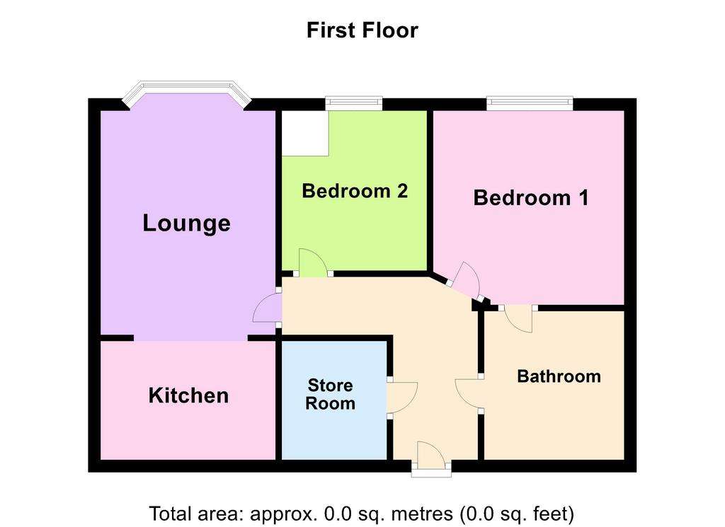 2 bedroom flat for sale - floorplan