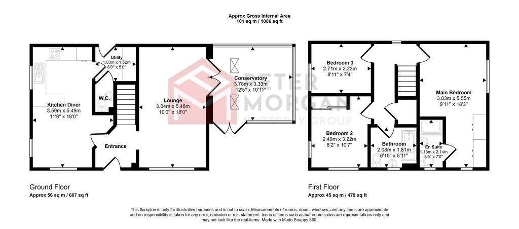 3 bedroom detached house for sale - floorplan