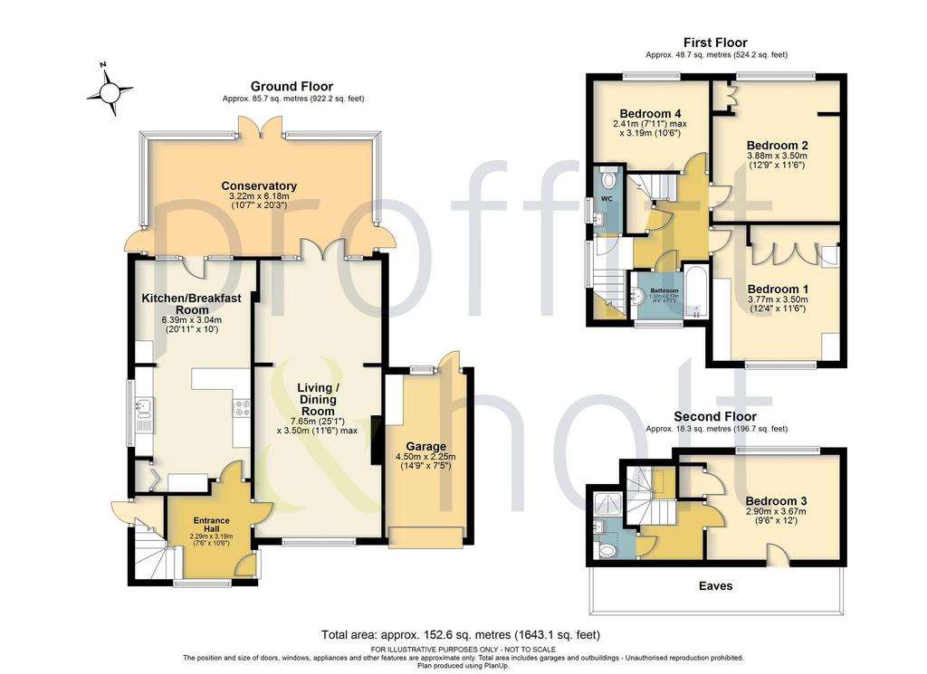 4 bedroom detached house for sale - floorplan