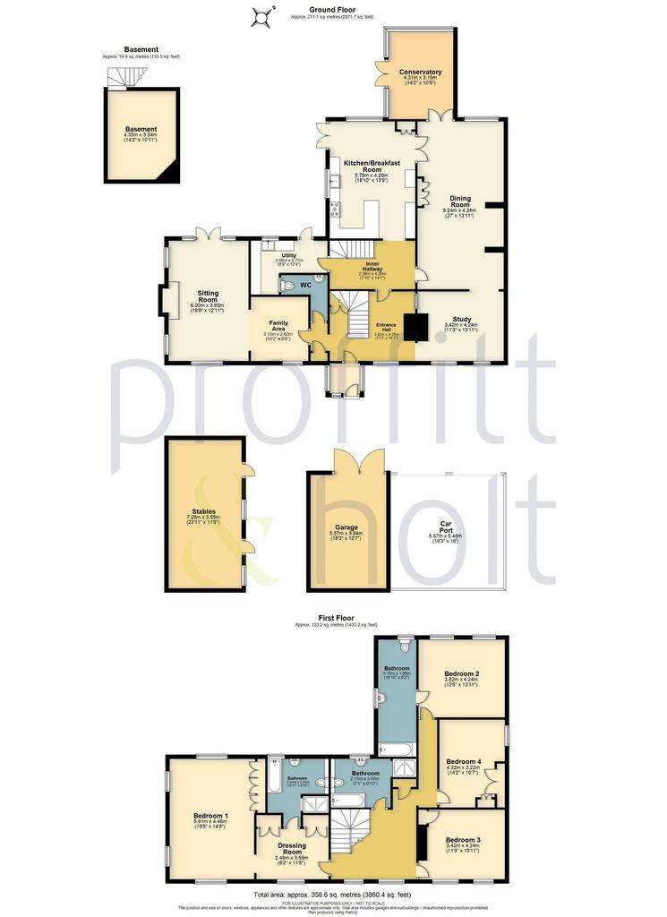 4 bedroom detached house for sale - floorplan