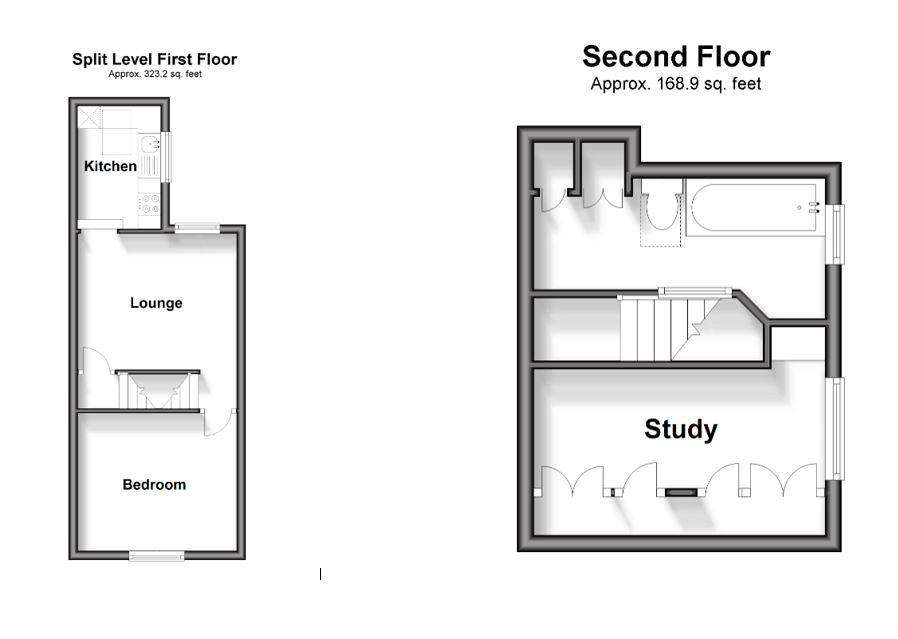 1 bedroom flat to rent - floorplan