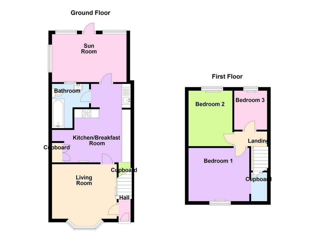 3 bedroom end of terrace house to rent - floorplan