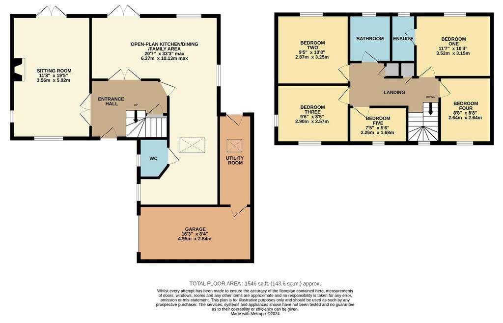 5 bedroom detached house for sale - floorplan