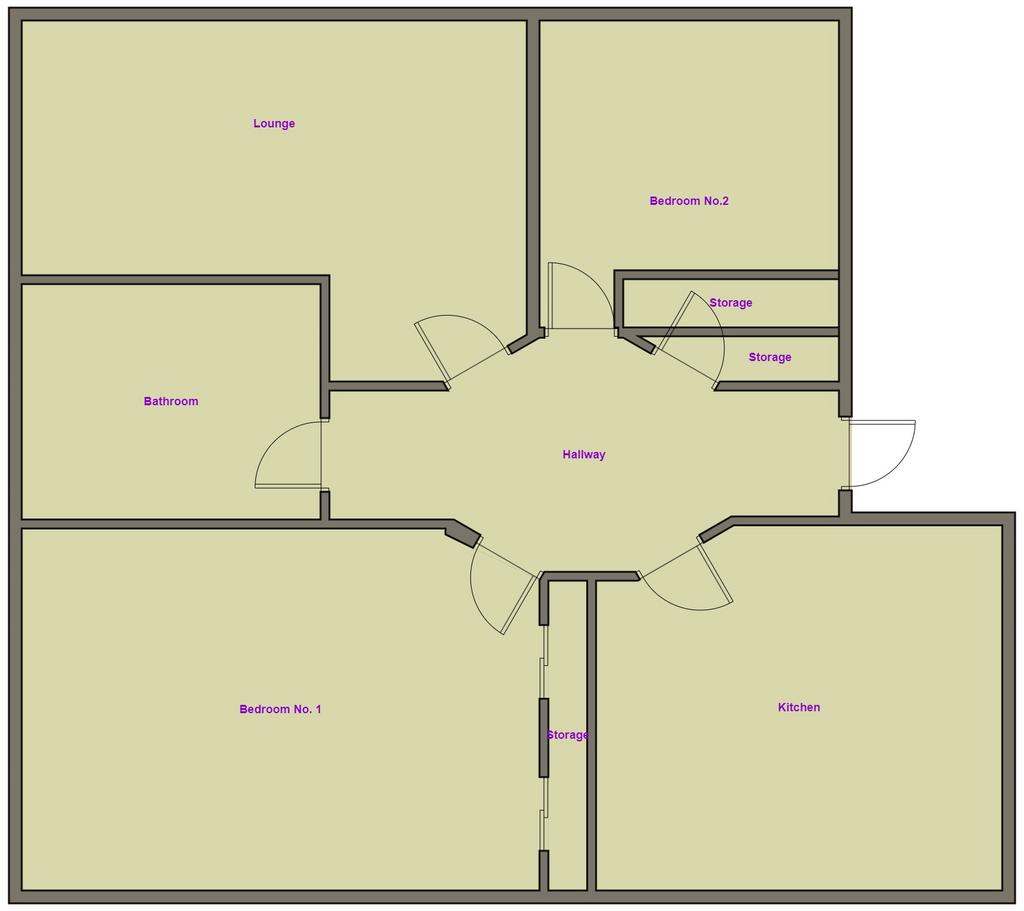 2 bedroom flat for sale - floorplan