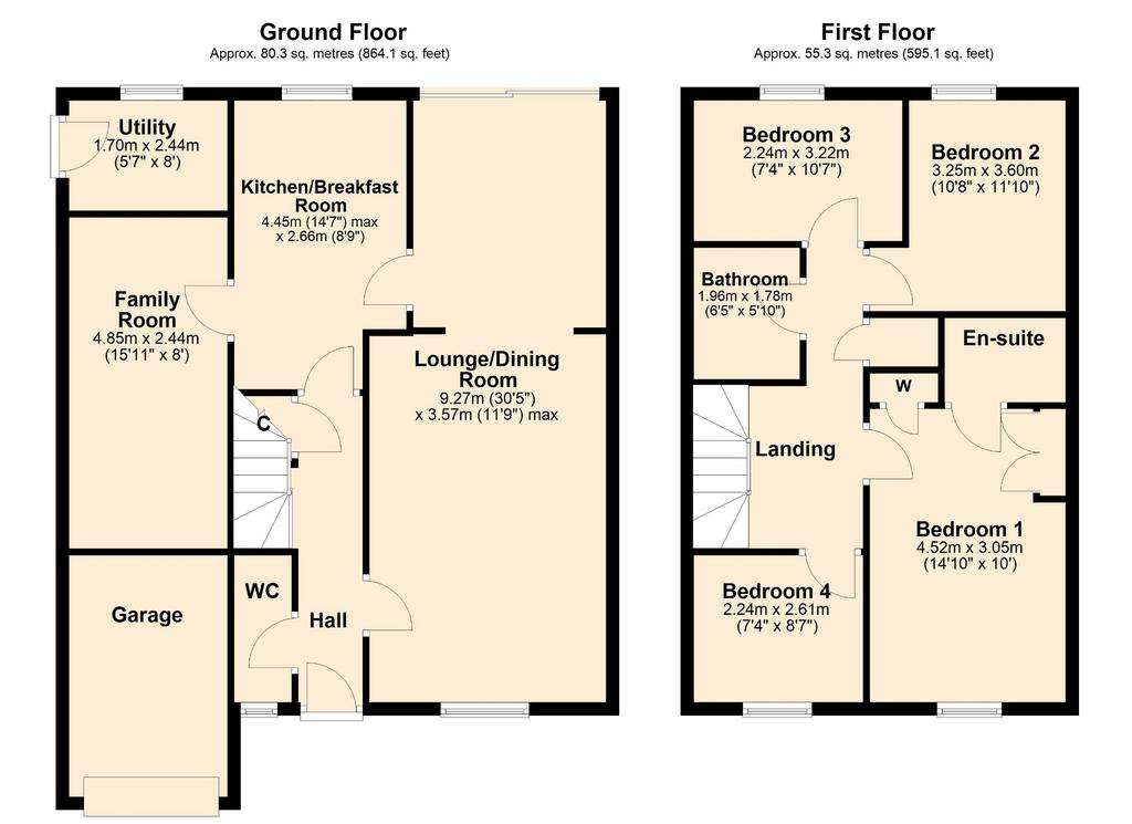 4 bedroom detached house for sale - floorplan