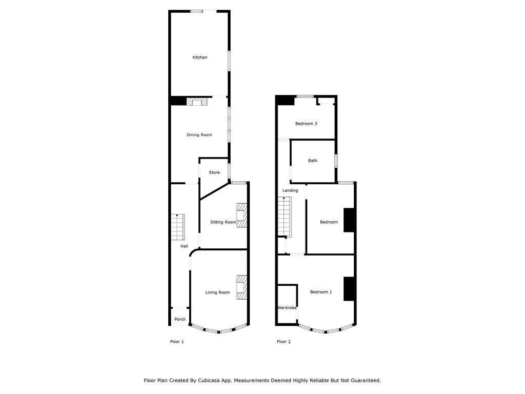 3 bedroom terraced house for sale - floorplan