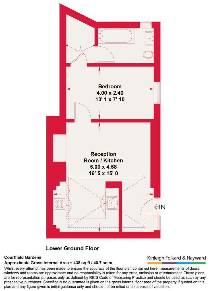 1 bedroom flat for sale - floorplan