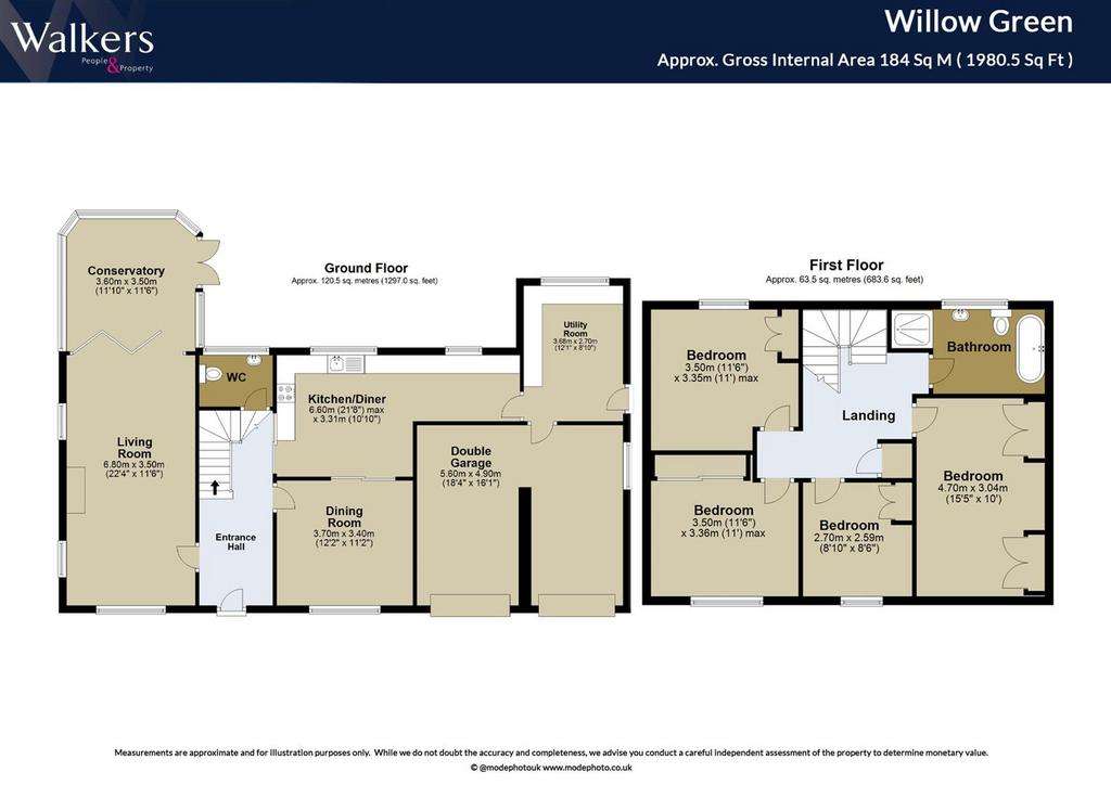 4 bedroom detached house for sale - floorplan