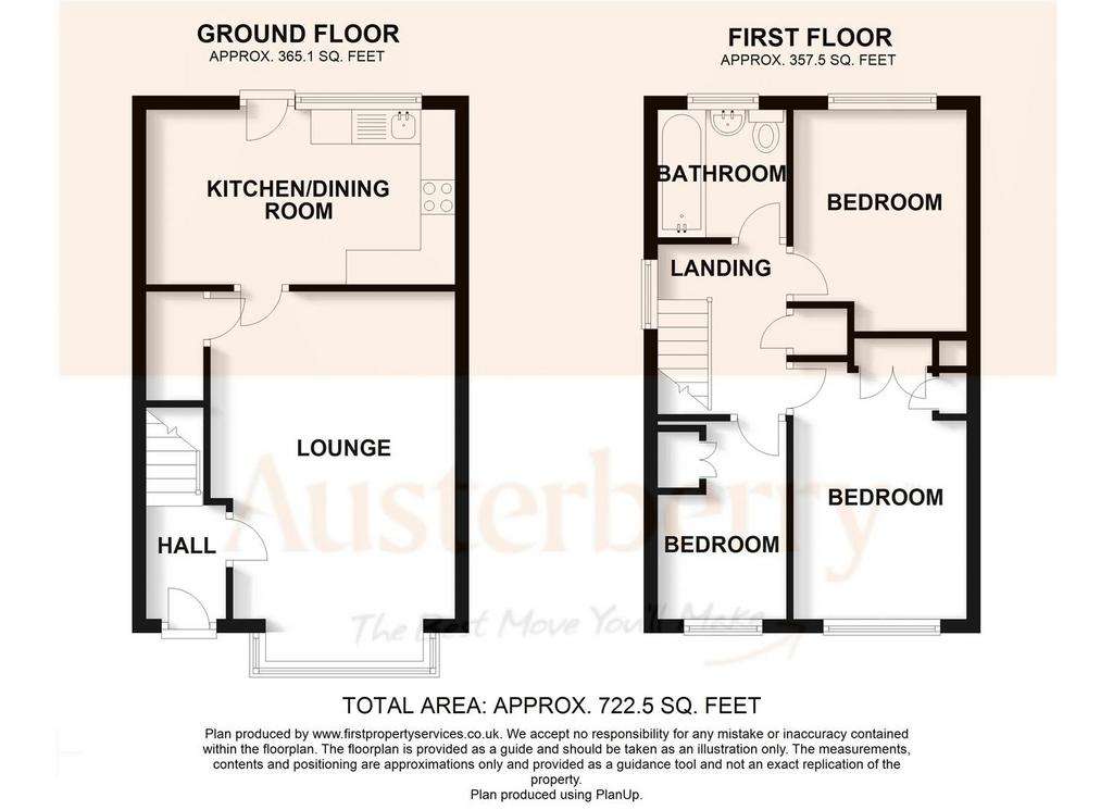 3 bedroom semi-detached house to rent - floorplan