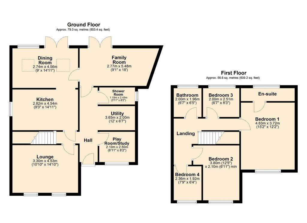 4 bedroom detached house for sale - floorplan