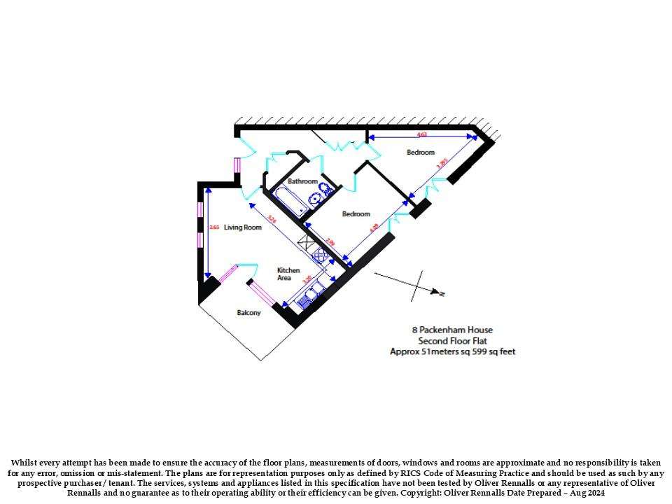 2 bedroom flat for sale - floorplan