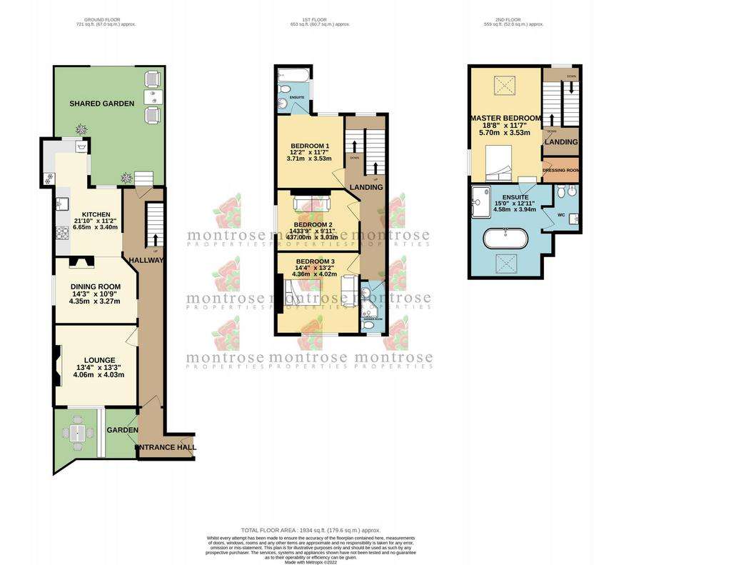 4 bedroom semi-detached bungalow to rent - floorplan