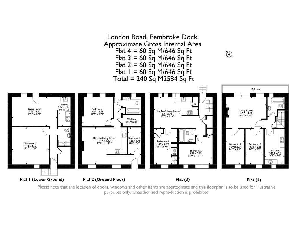 7 bedroom terraced house for sale - floorplan