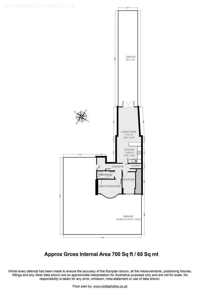 2 bedroom flat to rent - floorplan