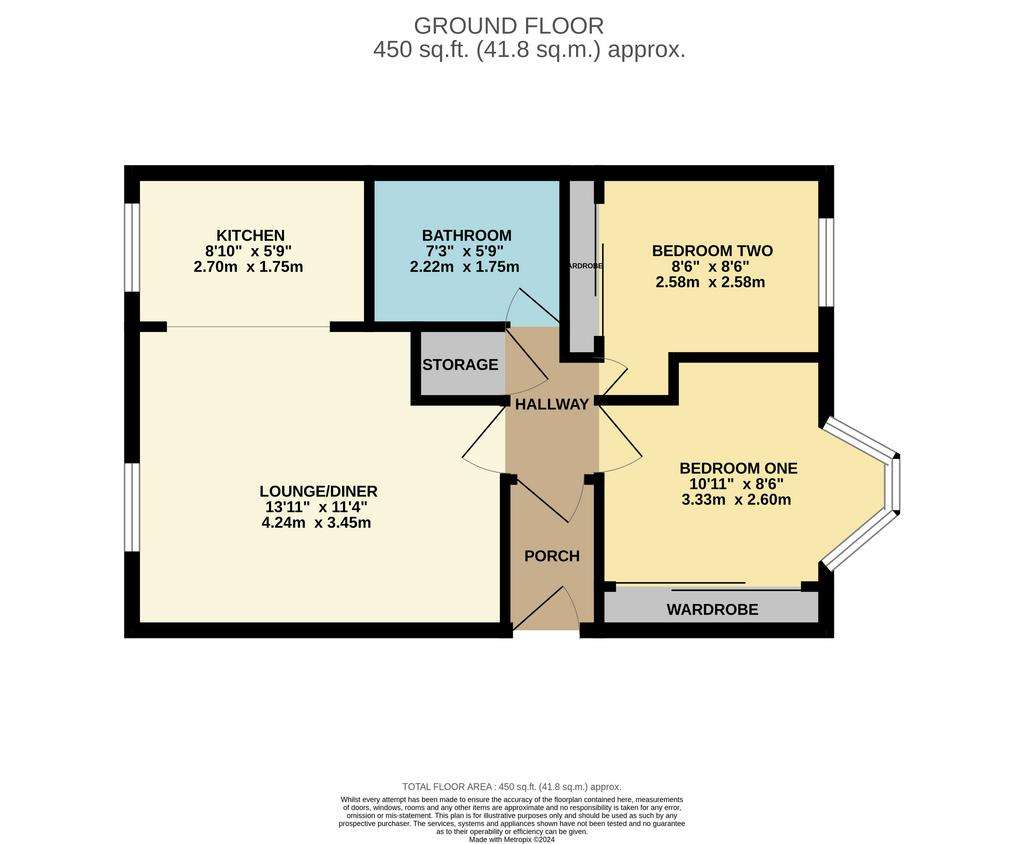 2 bedroom flat for sale - floorplan