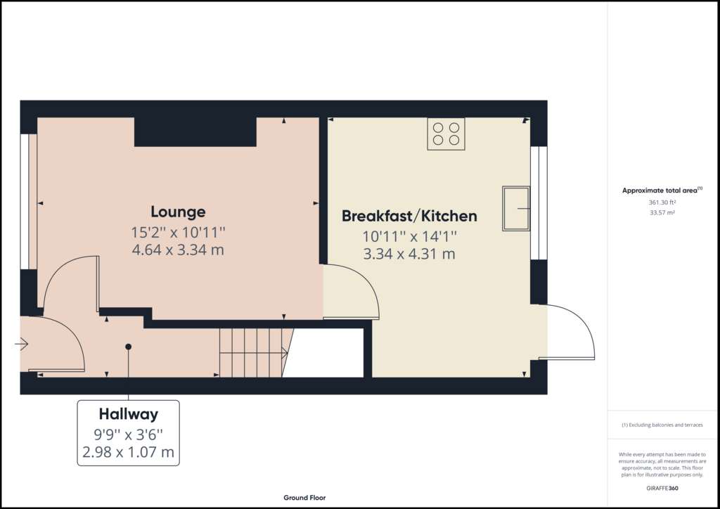 3 bedroom semi-detached house for sale - floorplan