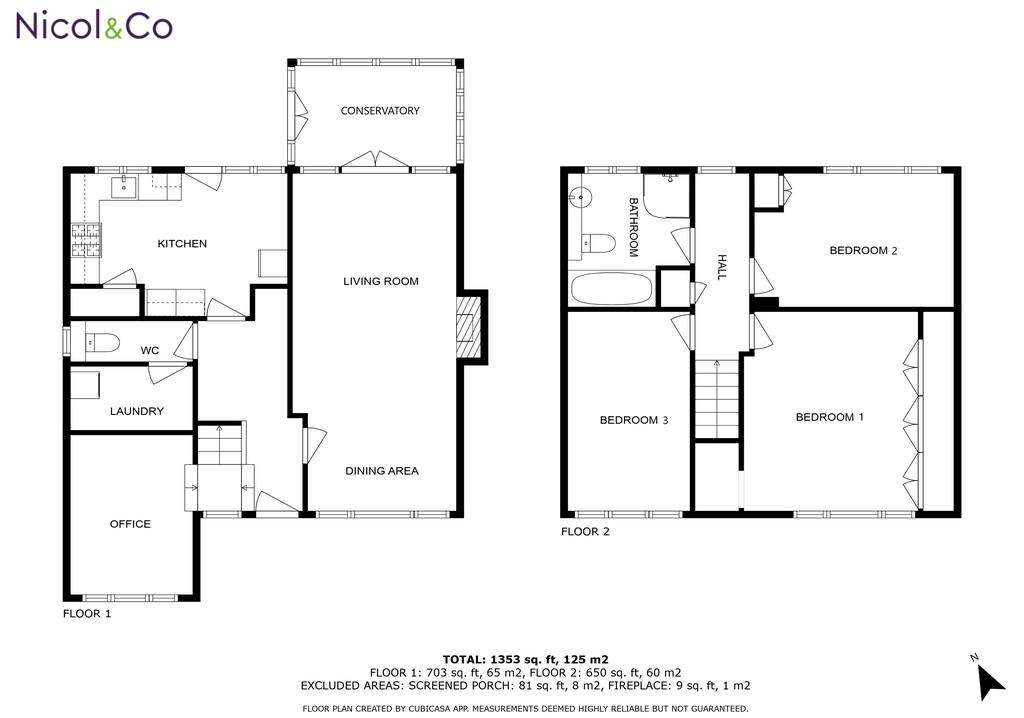 3 bedroom detached house for sale - floorplan