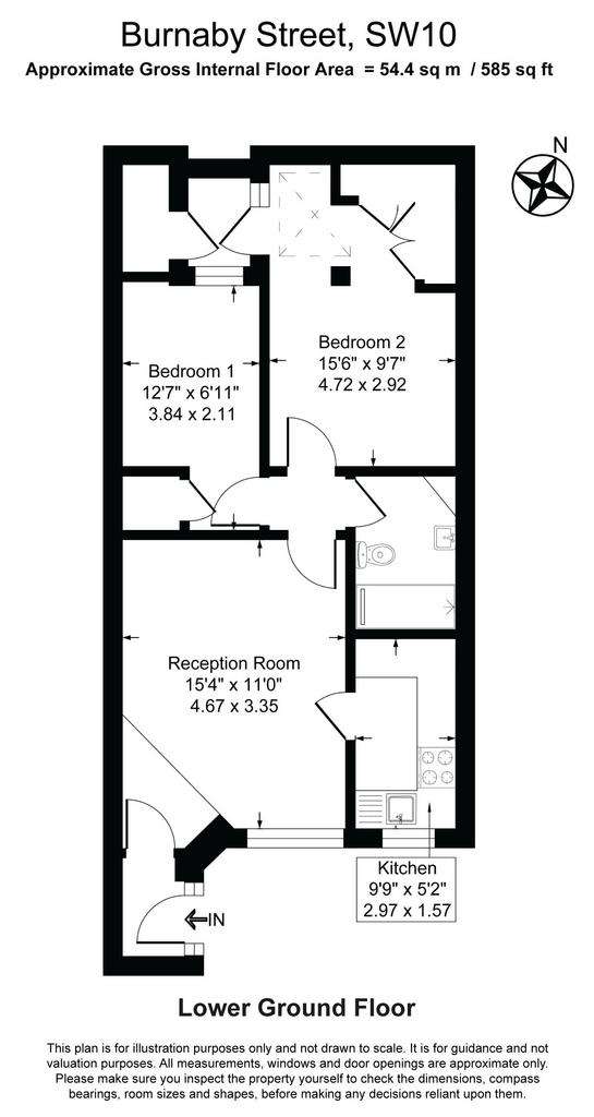 2 bedroom flat for sale - floorplan