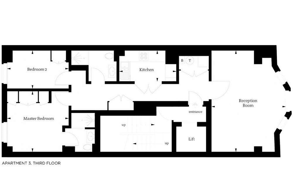 2 bedroom flat to rent - floorplan