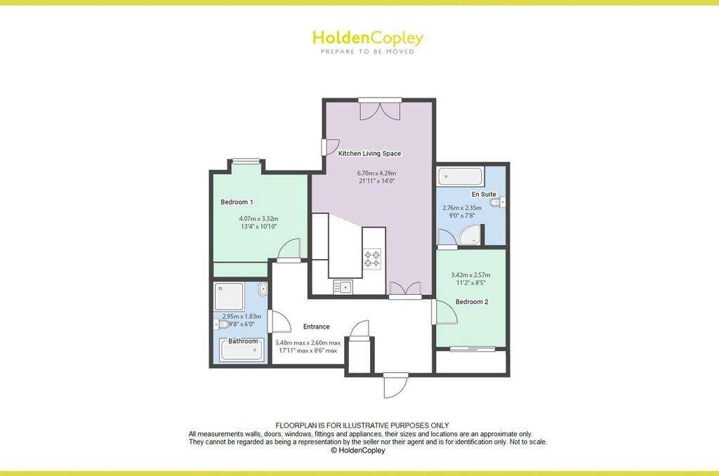 2 bedroom flat for sale - floorplan