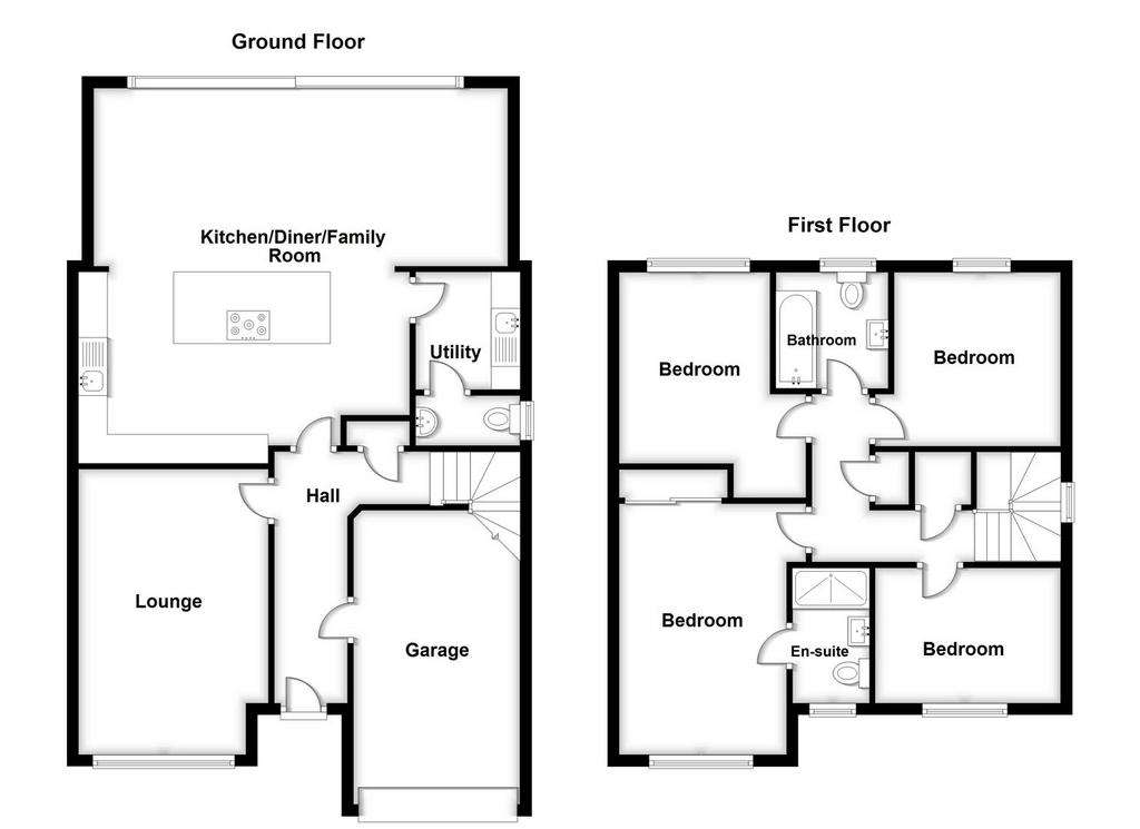 4 bedroom detached house for sale - floorplan