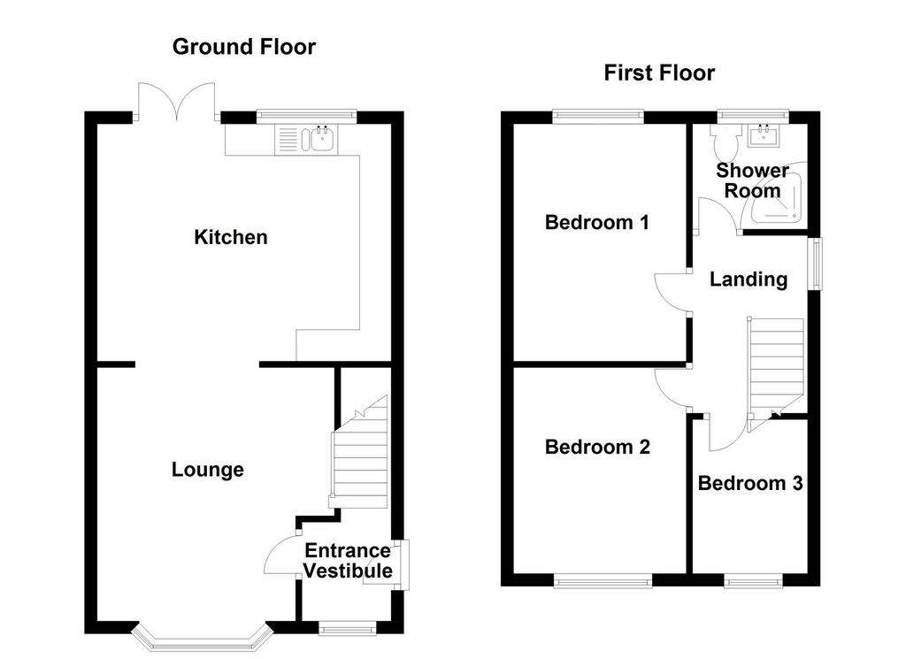 3 bedroom town house for sale - floorplan