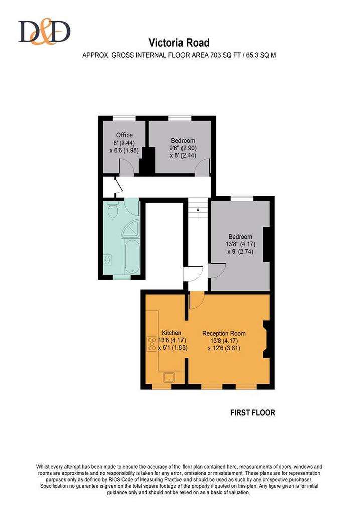 2 bedroom flat to rent - floorplan