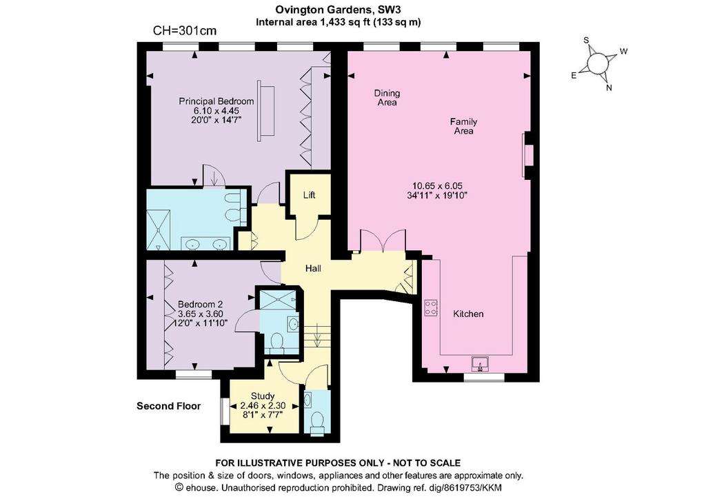 2 bedroom flat for sale - floorplan