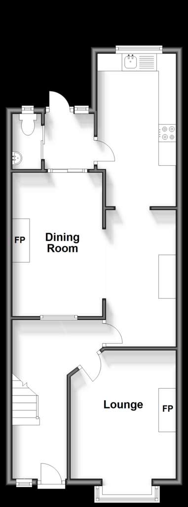 3 bedroom end of terrace house for sale - floorplan