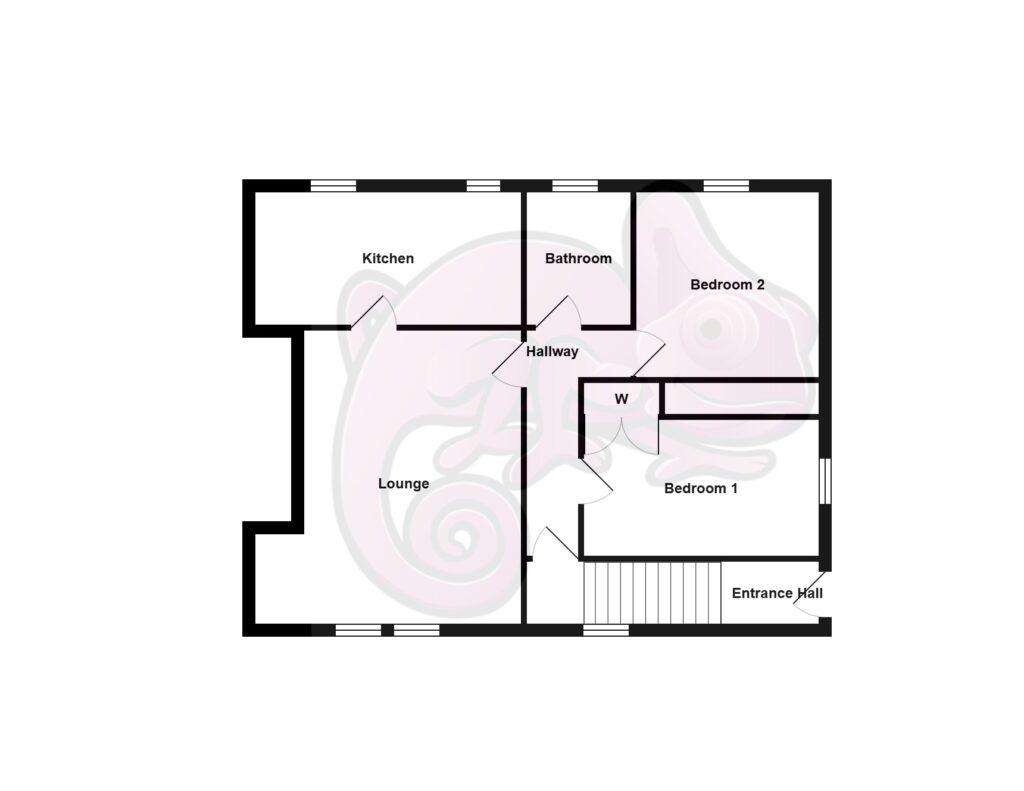 2 bedroom flat to rent - floorplan