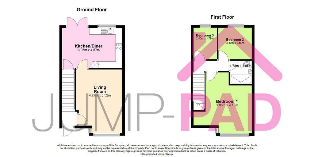 3 bedroom semi-detached house to rent - floorplan