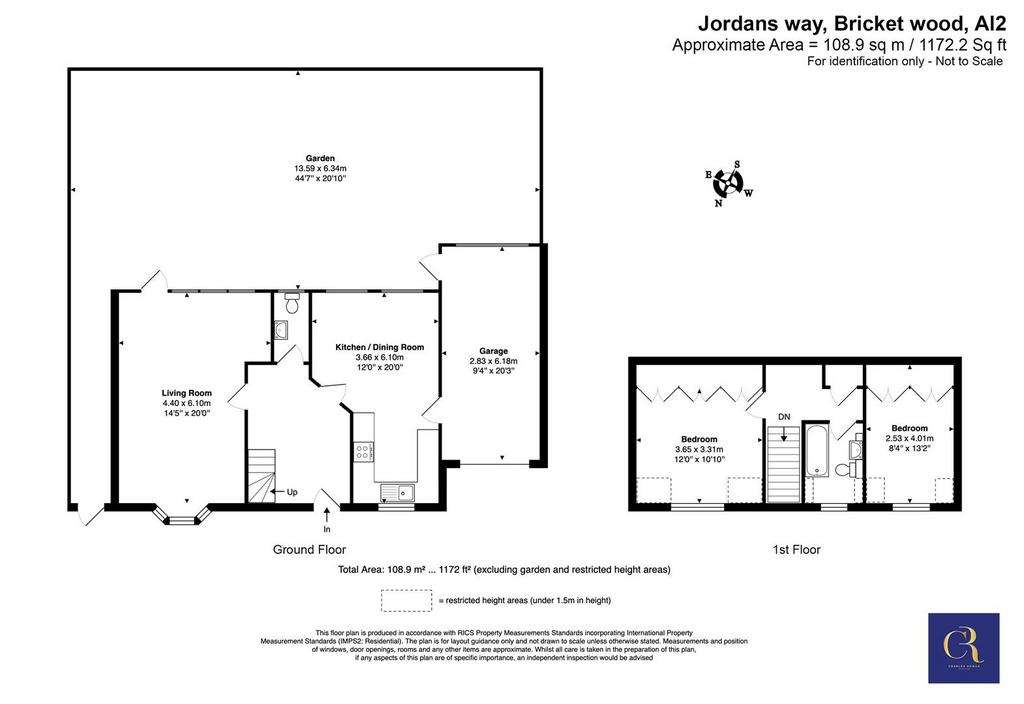 2 bedroom detached house for sale - floorplan