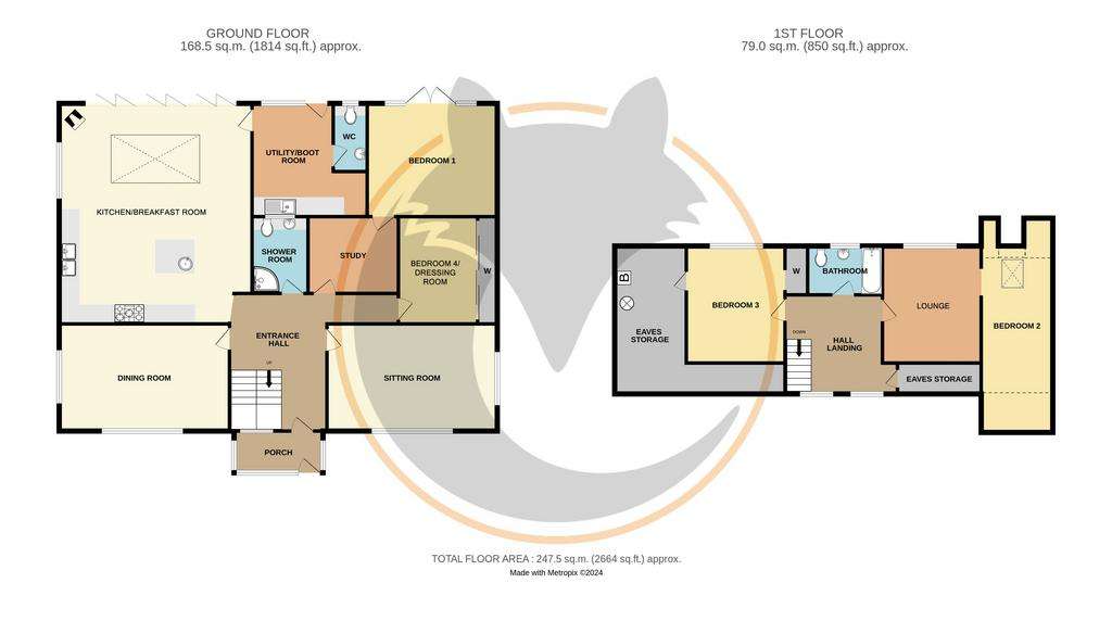 4 bedroom equestrian facility for sale - floorplan