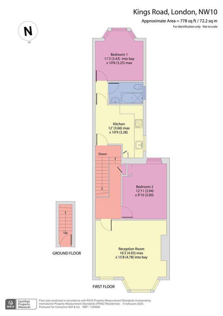 2 bedroom flat for sale - floorplan