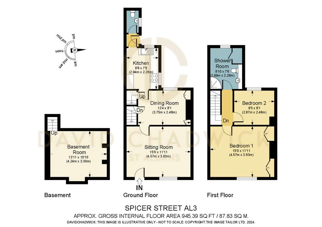 2 bedroom town house for sale - floorplan