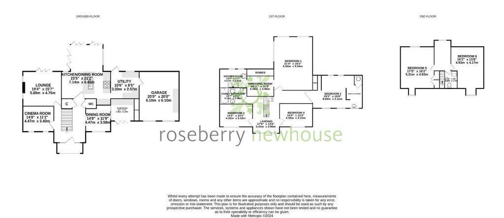 6 bedroom detached house for sale - floorplan