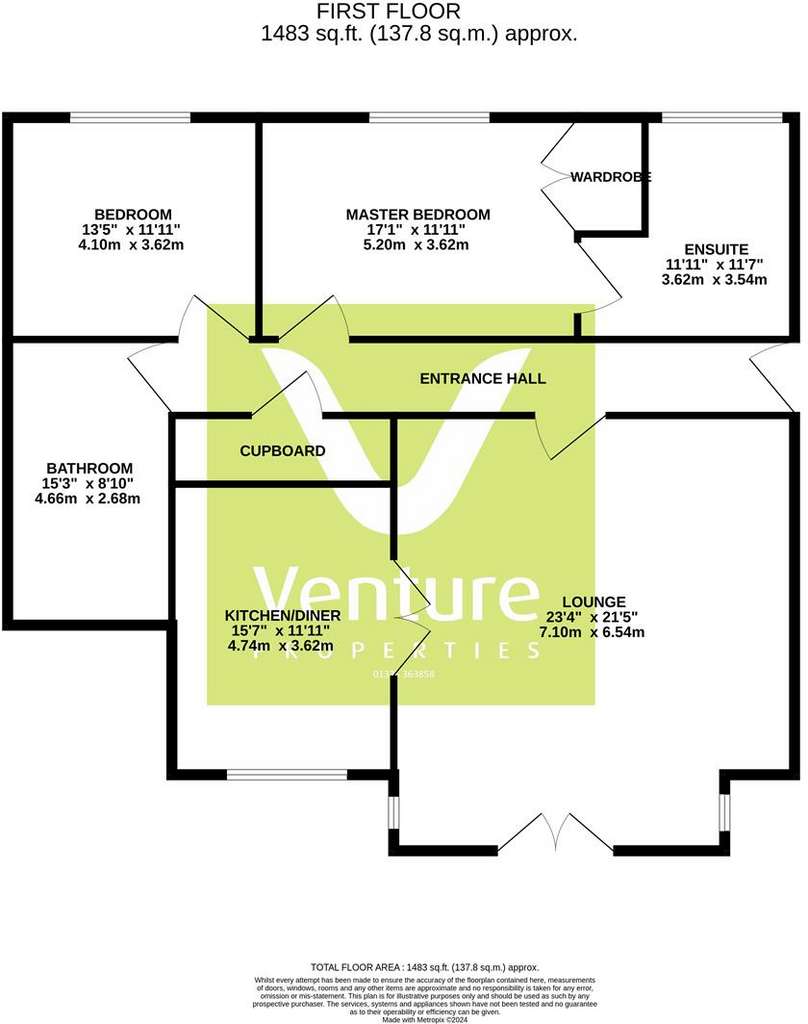 2 bedroom flat for sale - floorplan