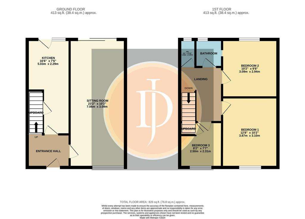 3 bedroom house to rent - floorplan