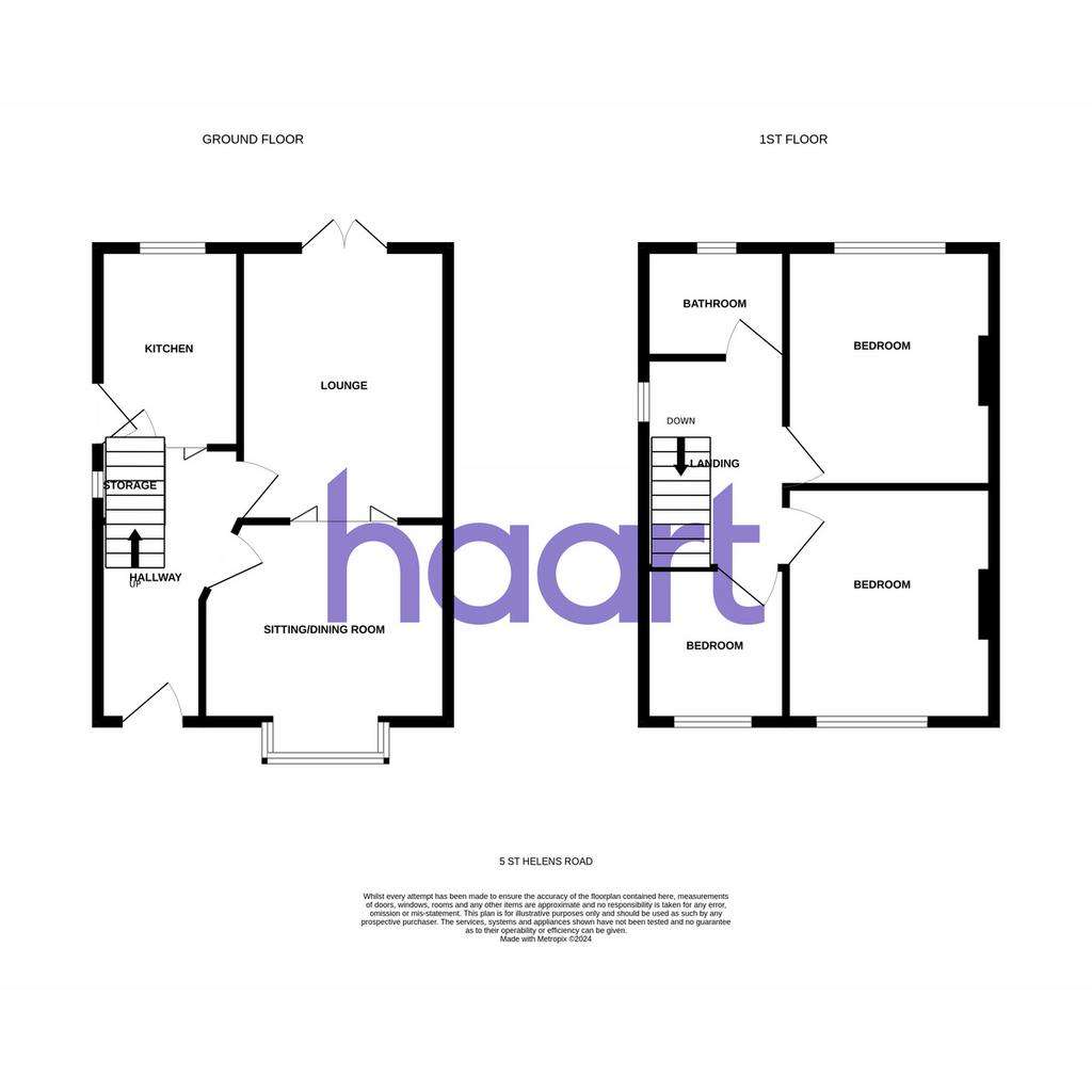 3 bedroom semi-detached house for sale - floorplan