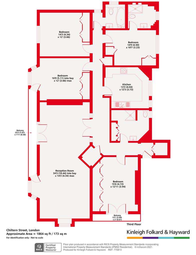 4 bedroom flat for sale - floorplan