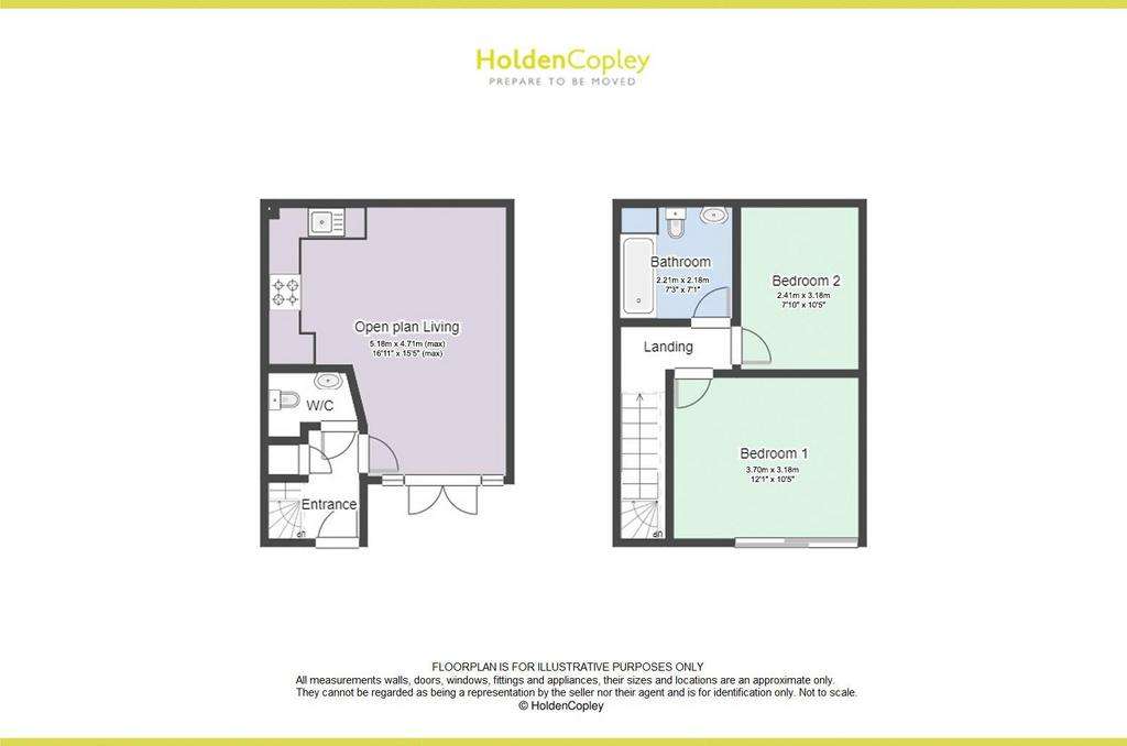 2 bedroom terraced house for sale - floorplan