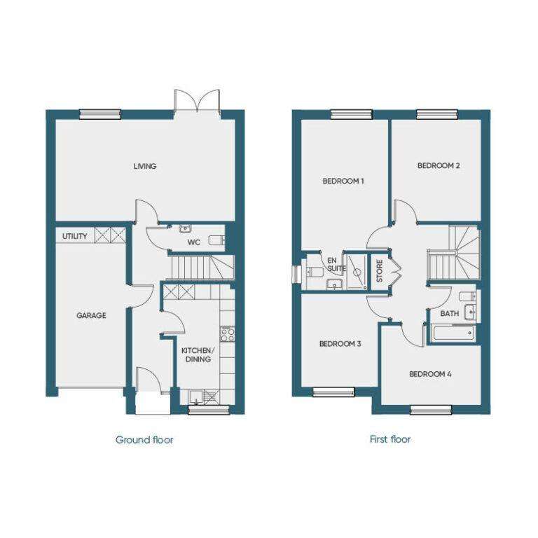 4 bedroom detached house for sale - floorplan