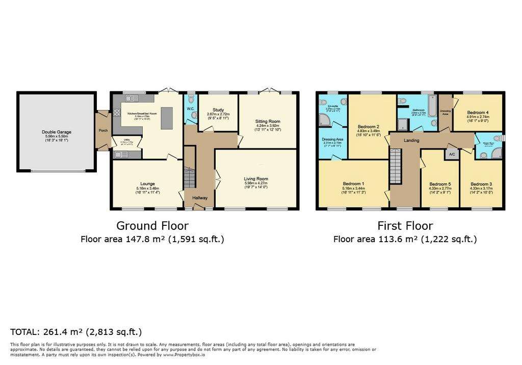 5 bedroom detached house for sale - floorplan